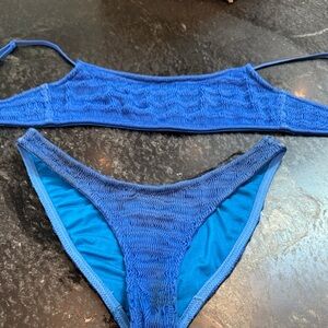 Blue Triangl Bikini Size S